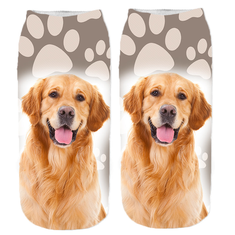 Golden retriever kutyás zokni - választható mintával
