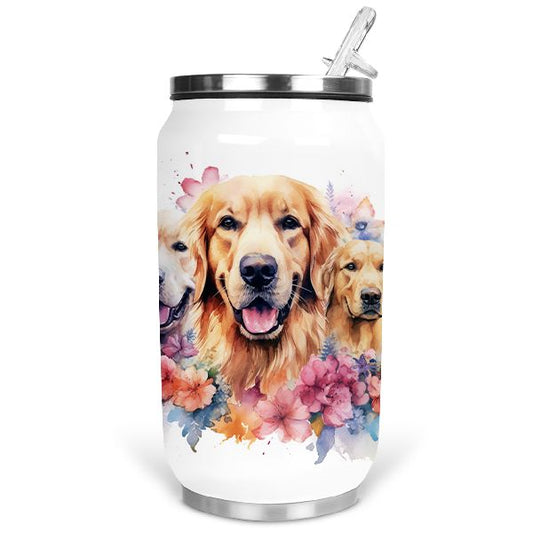 Golden Retriever kutyás hőtartó termosz kulacs - 354 ml