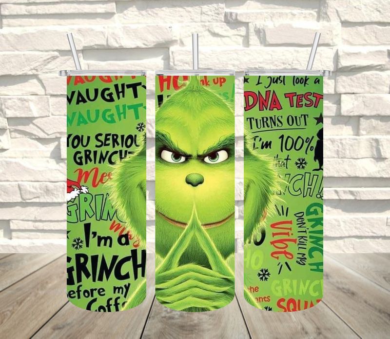 Grinch mintás termosz