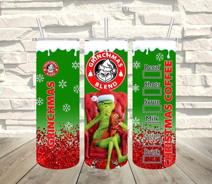 Grinch mintás termosz