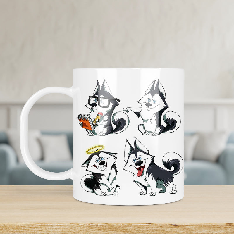 Husky kutyás bögre 2