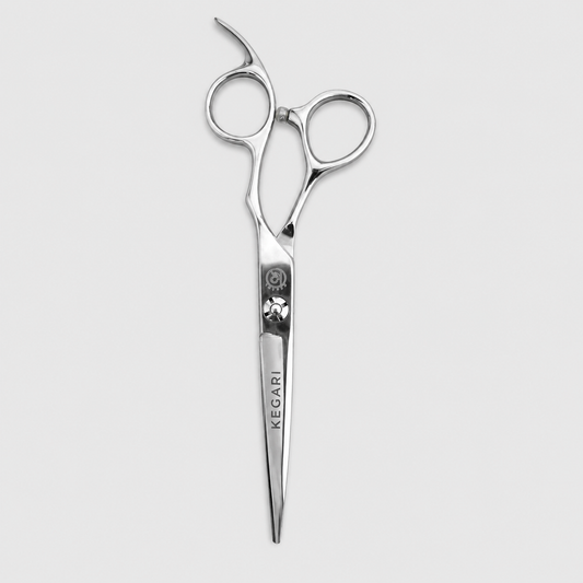 KEGARI Silver Egyenes kutyakozmetikai olló 6”