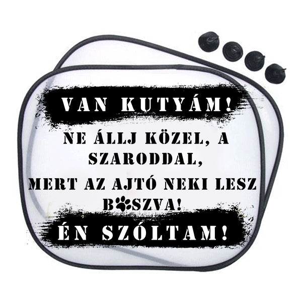 Vicces kutyás autós napellenző