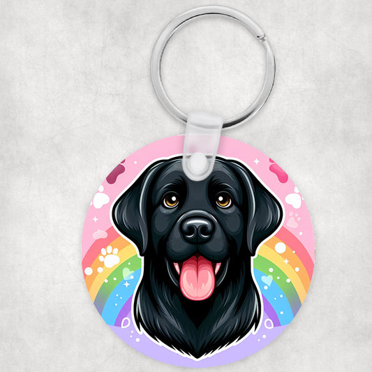 Labrador kutyás kör kulcstartó
