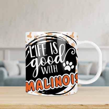 Malinois kutyás bögre