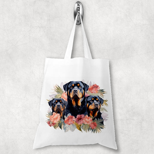 Rottweiler kutyás bevásárlótáska - választható mintával