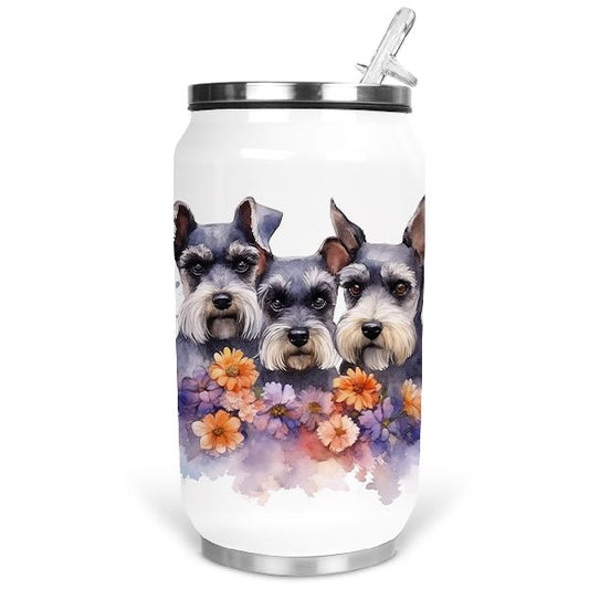 Schnauzer kutyás hőtartó termosz kulacs - 354 ml